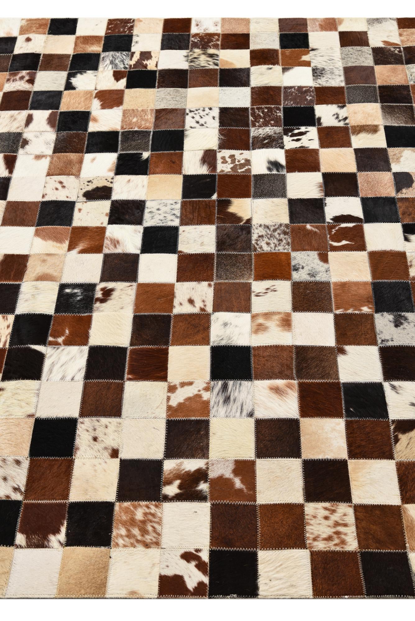 5' x 8' Cowhide Leather Rug