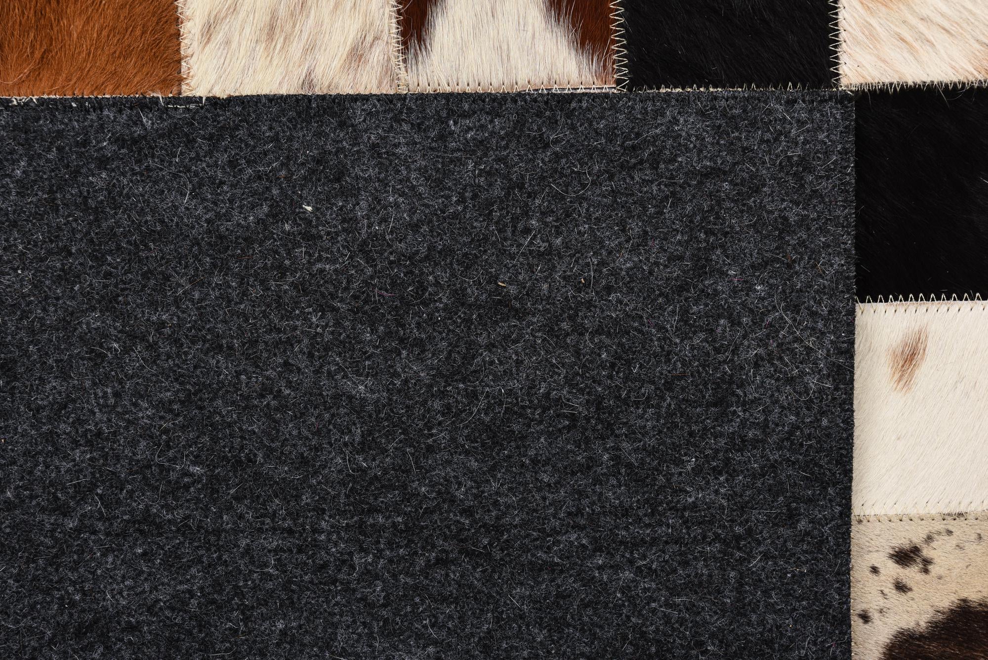 5' x 8' Cowhide Leather Rug