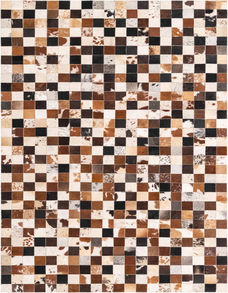 Detail image of 5' x 8' Cowhide Leather Rug