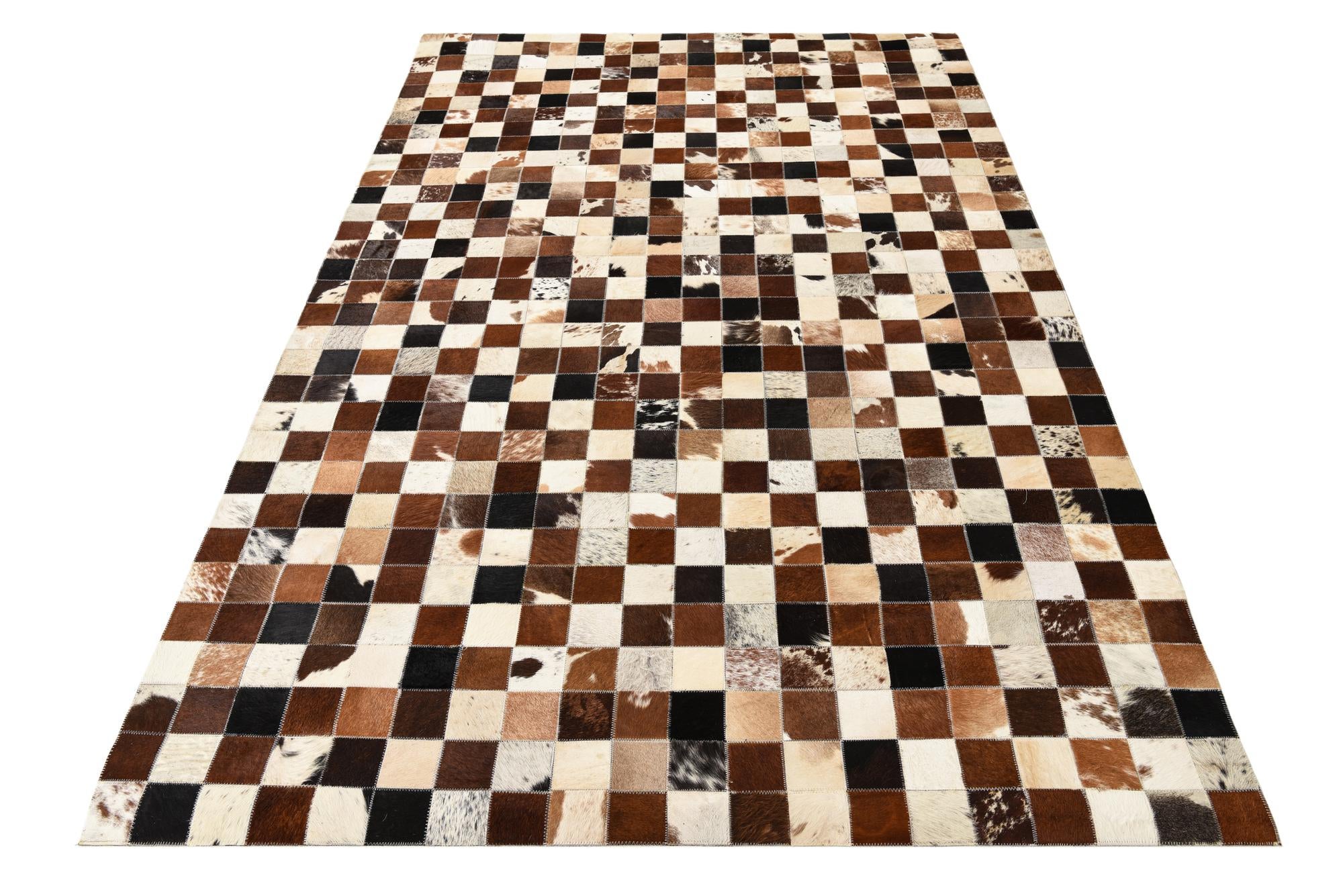5' x 8' Cowhide Leather Rug