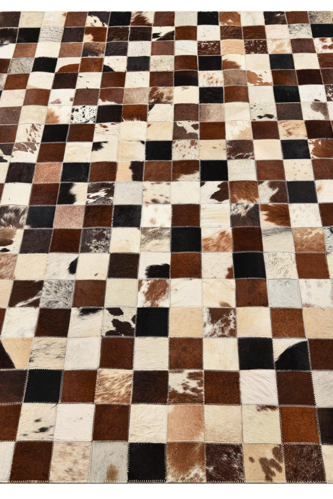 5' x 8' Cowhide Leather Rug