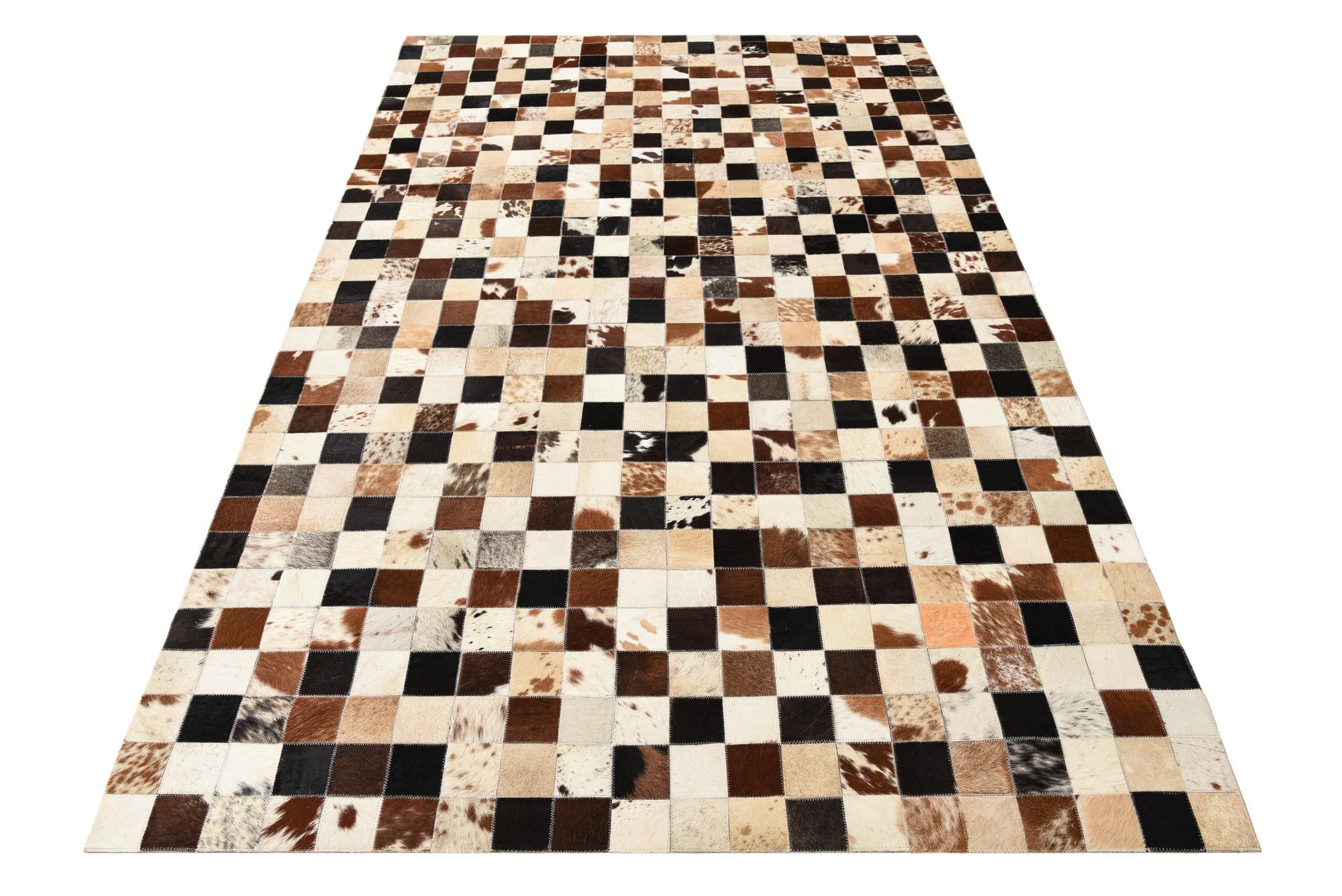 5' x 8' Cowhide Leather Rug