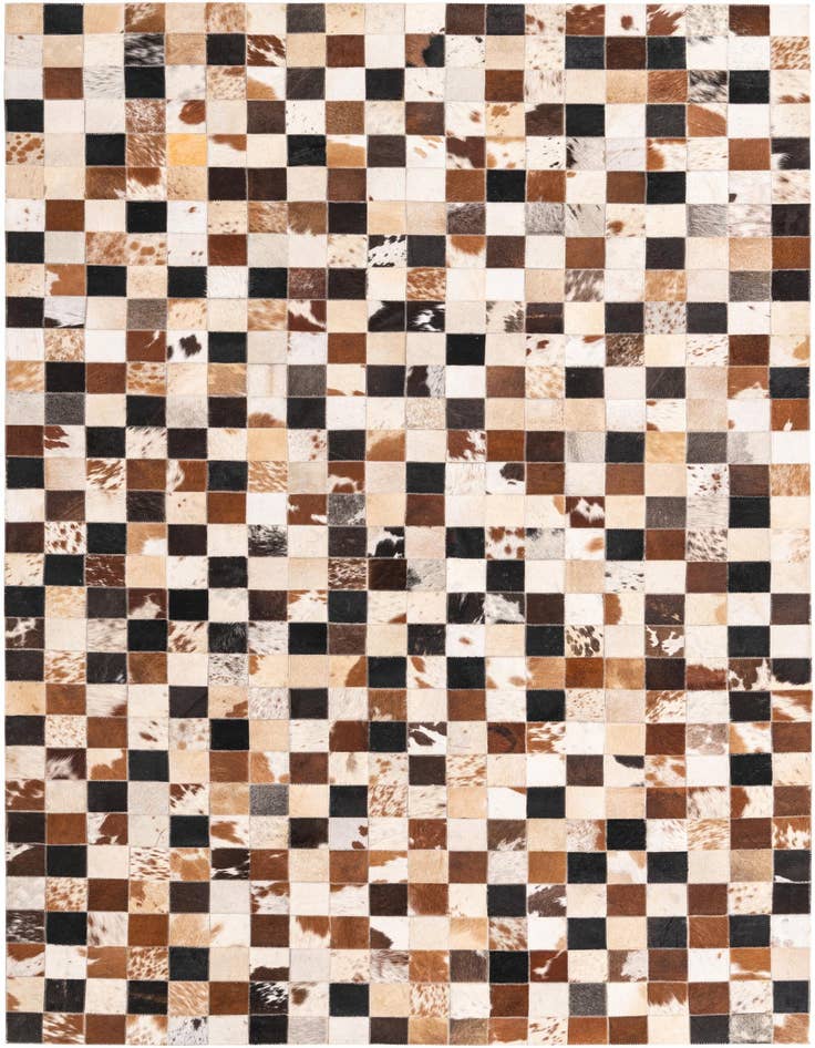 Detail image of 5' x 8' Cowhide Leather Rug