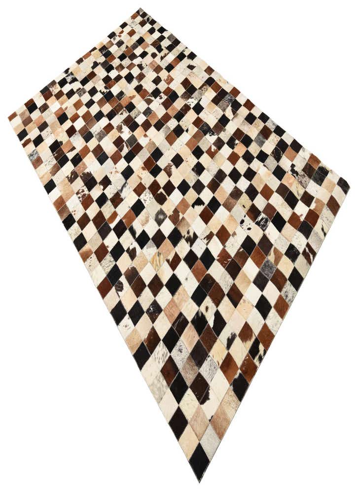 5' x 8' Cowhide Leather Rug