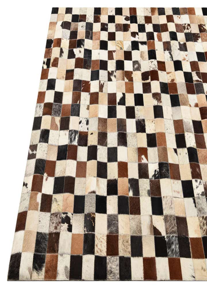 5' x 8' Cowhide Leather Rug