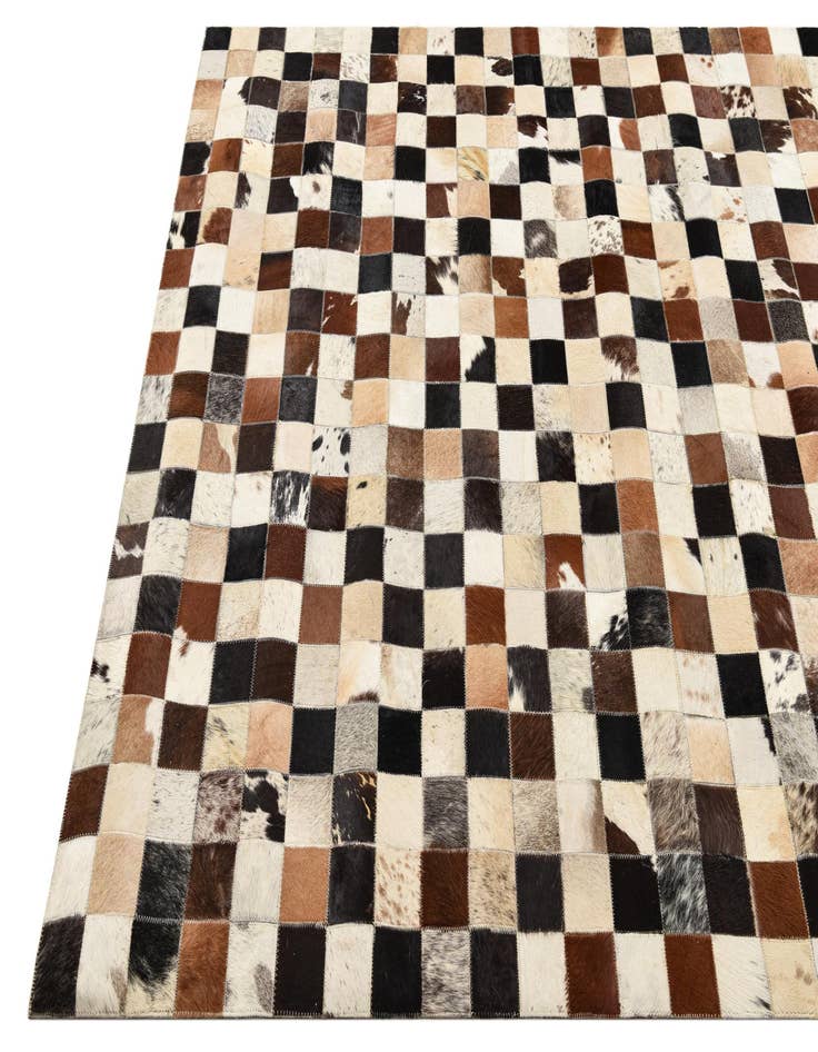 Detail image of 5' x 8' Cowhide Leather Rug