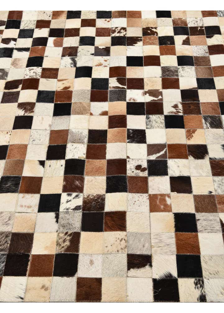 5' x 8' Cowhide Leather Rug