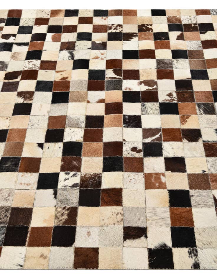 Detail image of 5' x 8' Cowhide Leather Rug