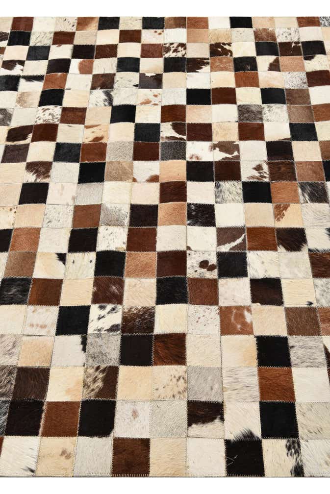 5' x 8' Cowhide Leather Rug