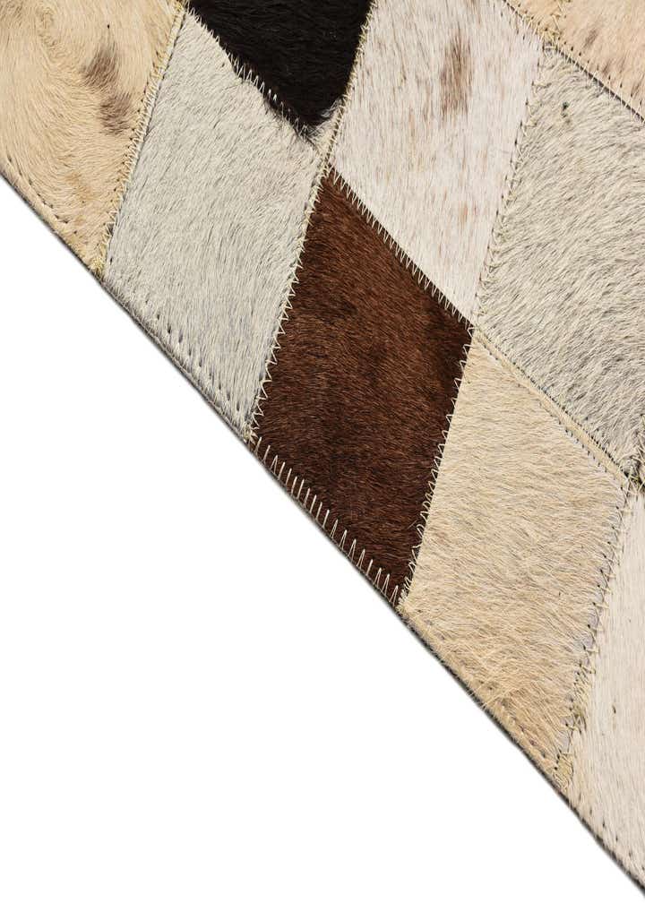 5' x 8' Cowhide Leather Rug