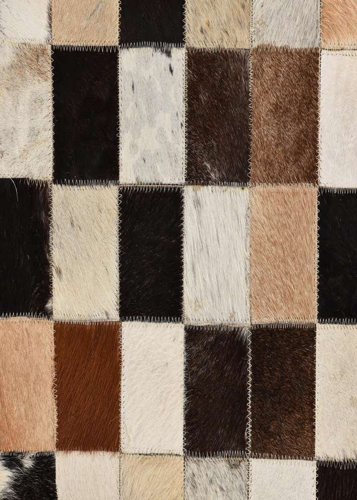 5' x 8' Cowhide Leather Rug