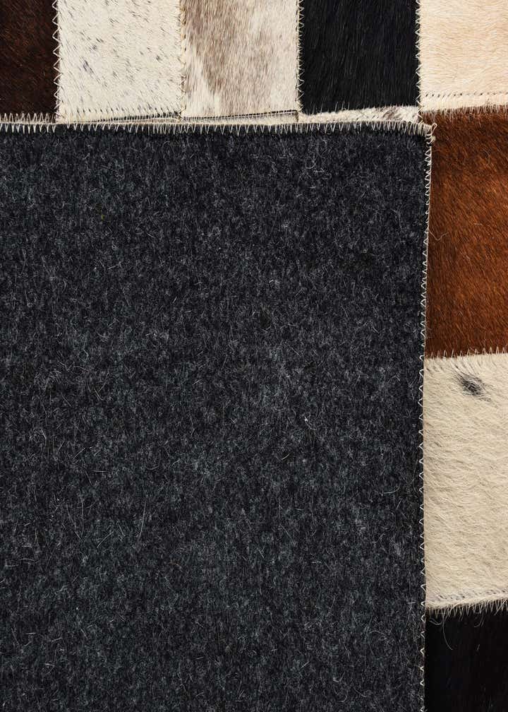 5' x 8' Cowhide Leather Rug