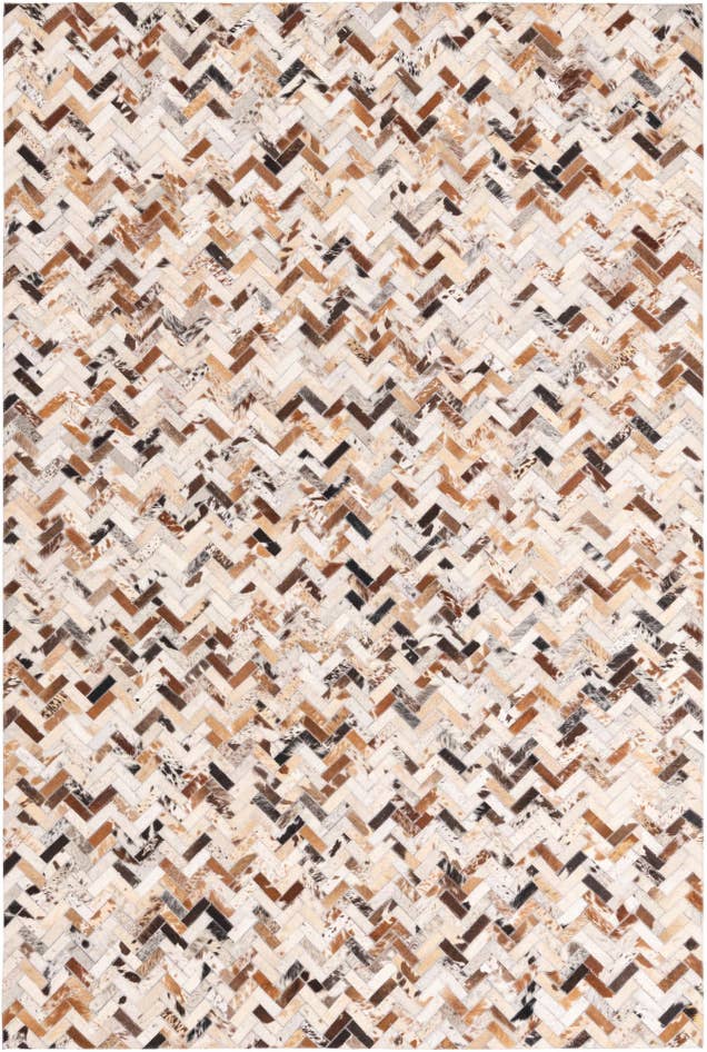 Detail image of 5' x 7' 8 Cowhide Leather Rug