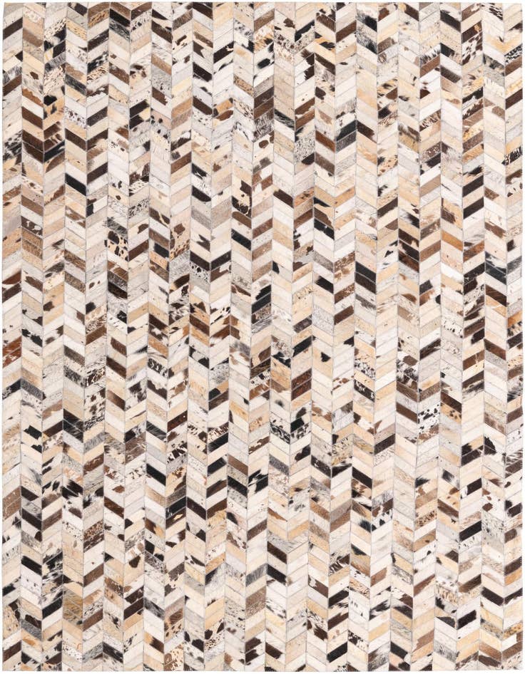 Detail image of 5' 2 x 8' Cowhide Leather Rug