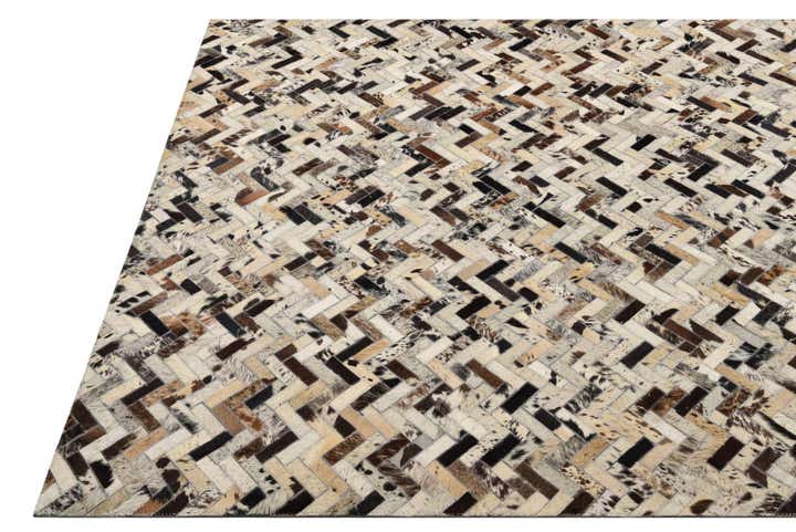 5' x 7' 10 Cowhide Leather Rug