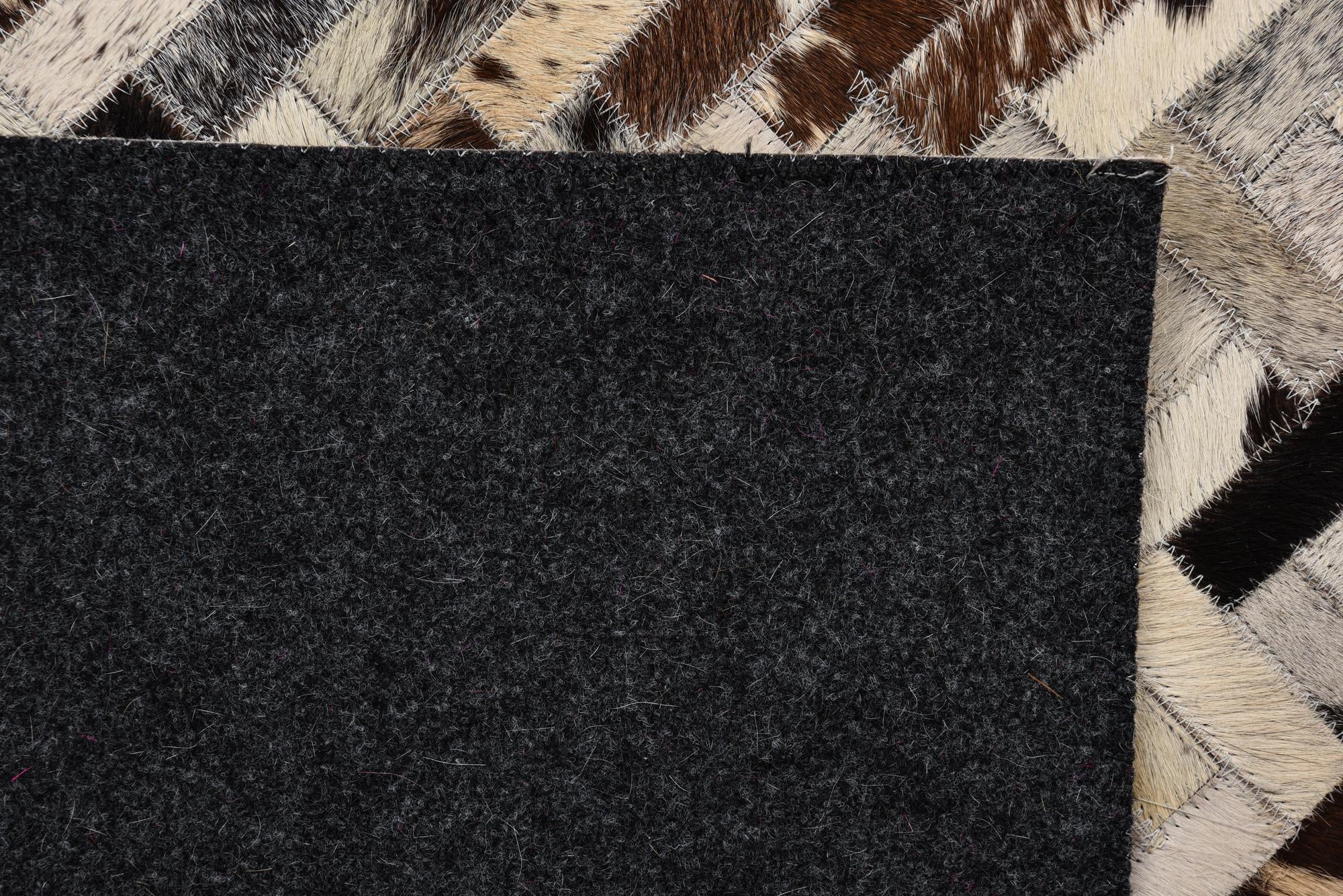 5' x 7' 10 Cowhide Leather Rug