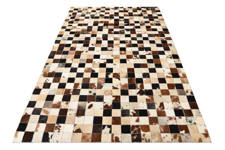 5' x 8' Cowhide Leather Rug