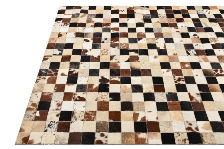 Detail image of 5' x 8' Cowhide Leather Rug