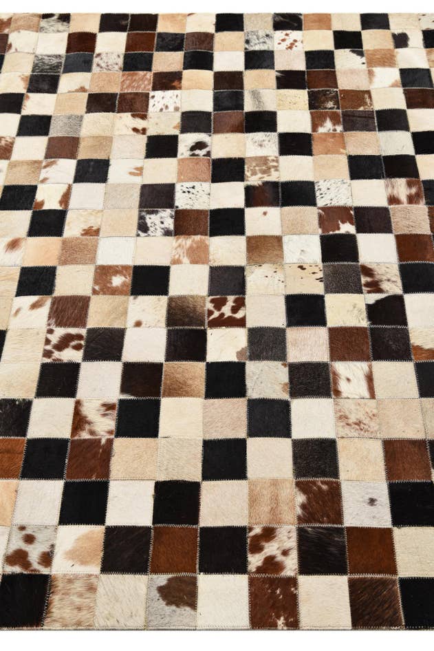 Detail image of 5' x 8' Cowhide Leather Rug