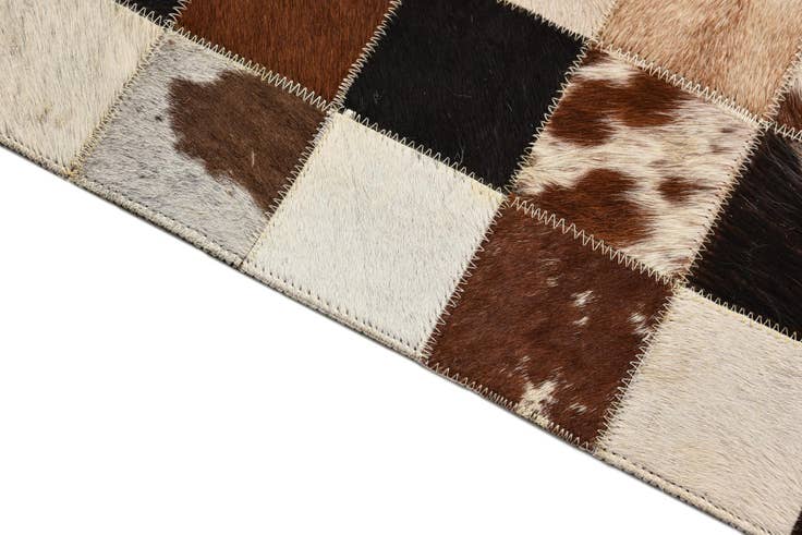 Detail image of 5' x 8' Cowhide Leather Rug