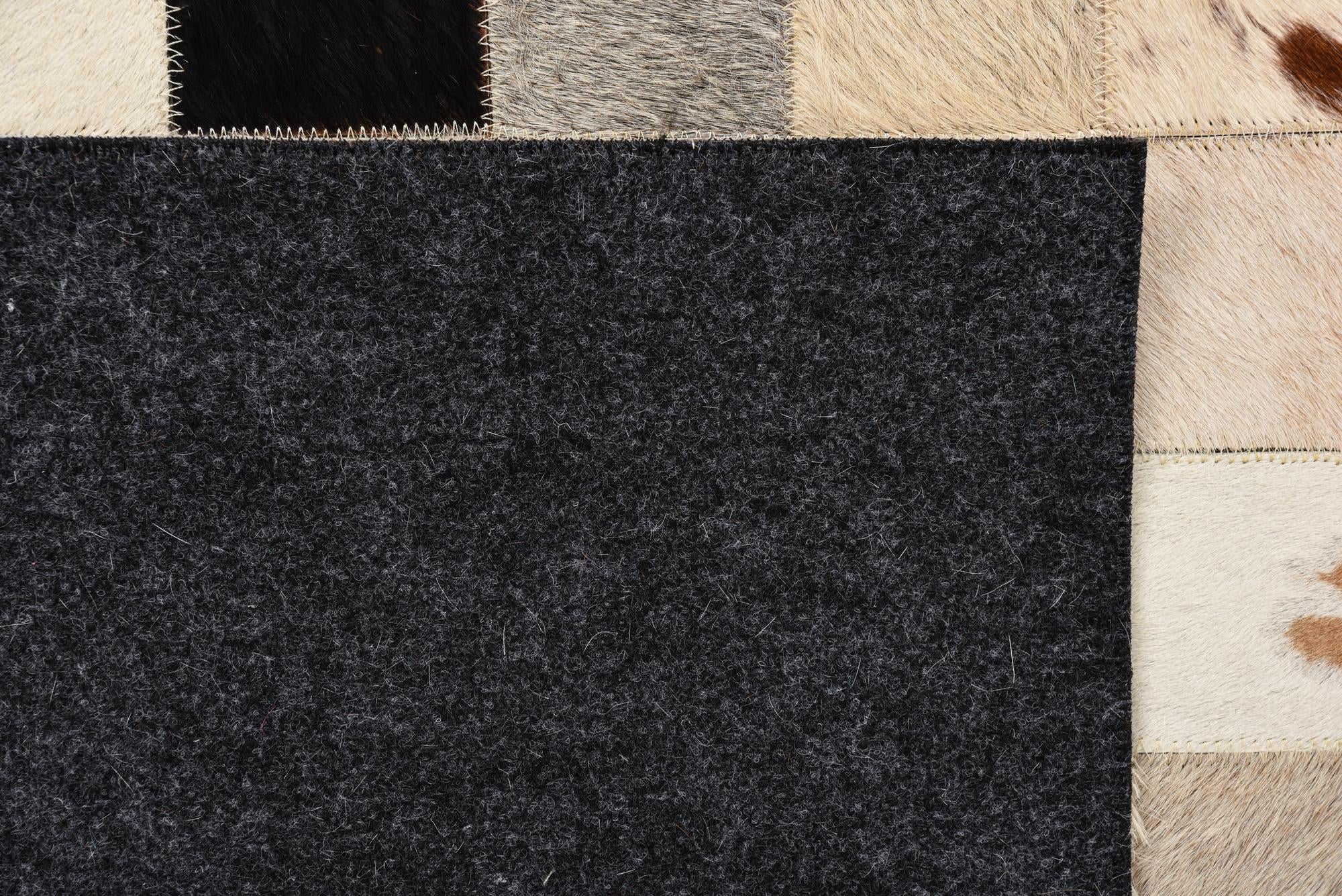 5' x 8' Cowhide Leather Rug