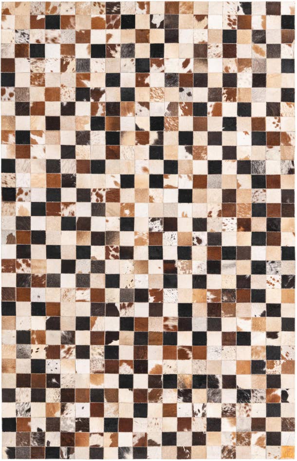 Detail image of 5' x 8' Cowhide Leather Rug