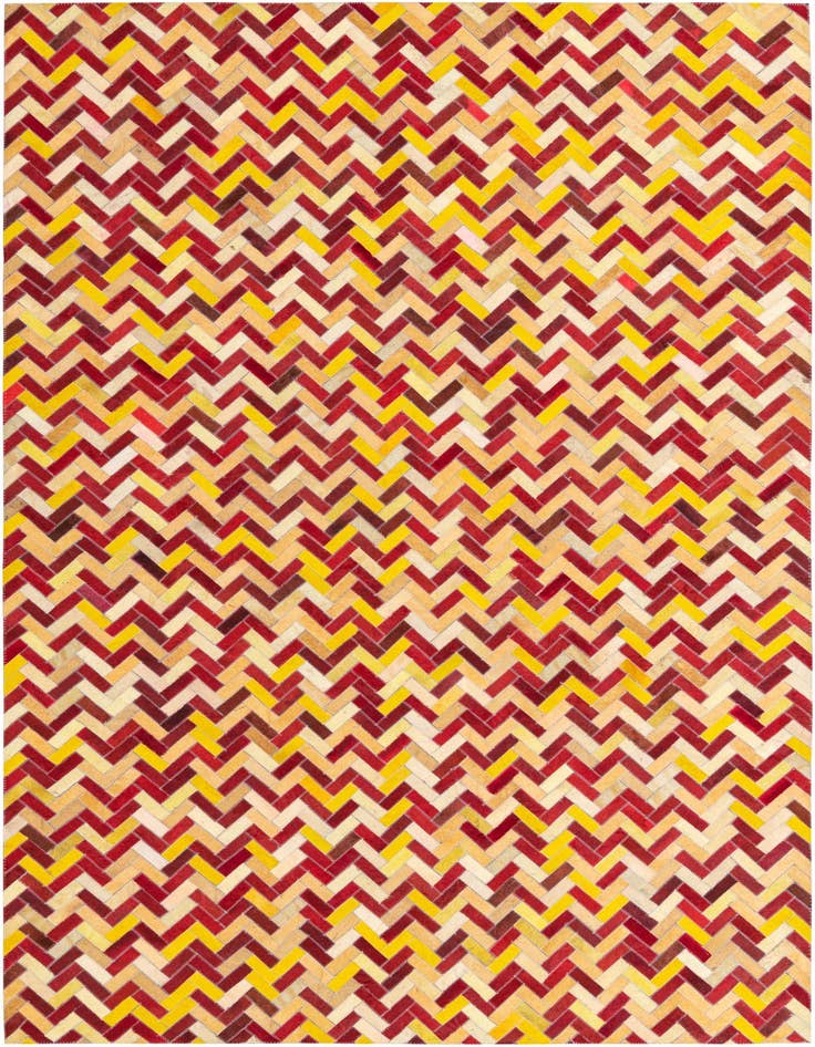 Detail image of 5' 2 x 8' Cowhide Leather Rug