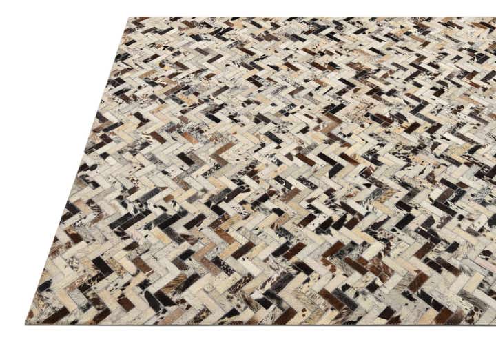 5' x 7' 10 Cowhide Leather Rug