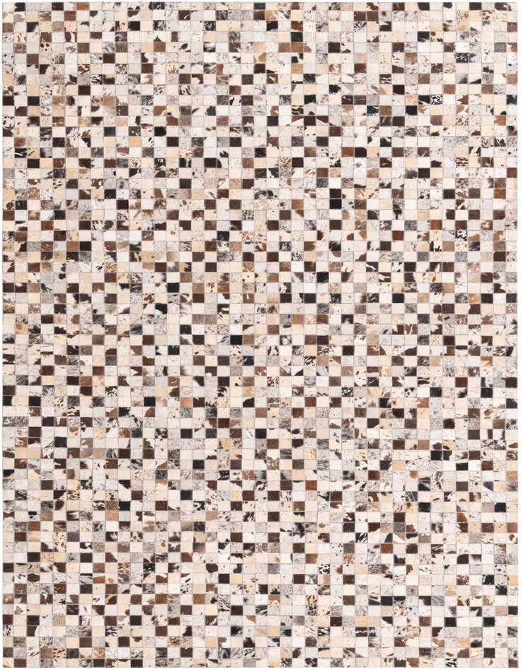 Detail image of 5' 2 x 8' Cowhide Leather Rug
