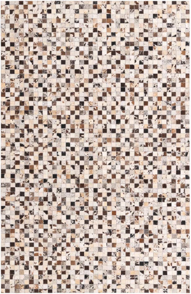 Detail image of 5' 2 x 8' Cowhide Leather Rug