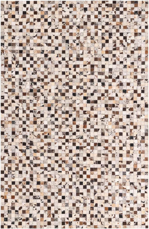Detail image of 5' 2 x 8' Cowhide Leather Rug