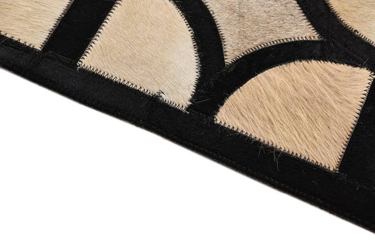 Detail image of 8' 2 x 10' Cowhide Leather Rug
