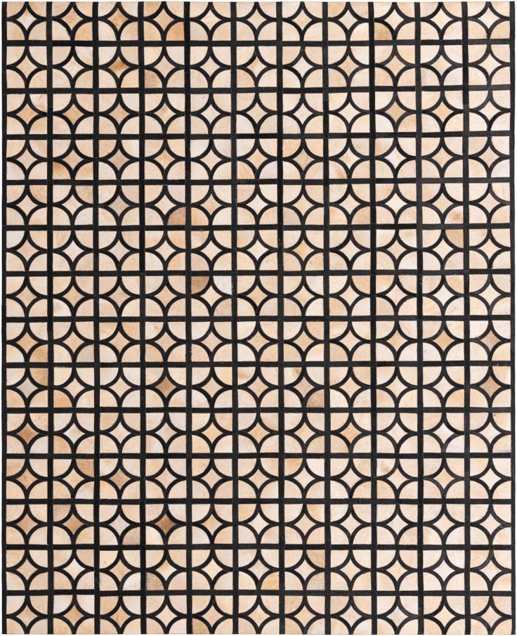 Detail image of 8' 2 x 10' Cowhide Leather Rug