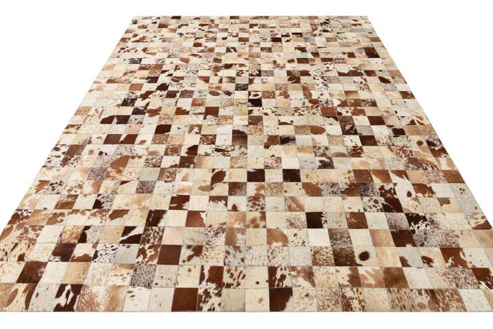 8' x 10' Cowhide Leather Rug