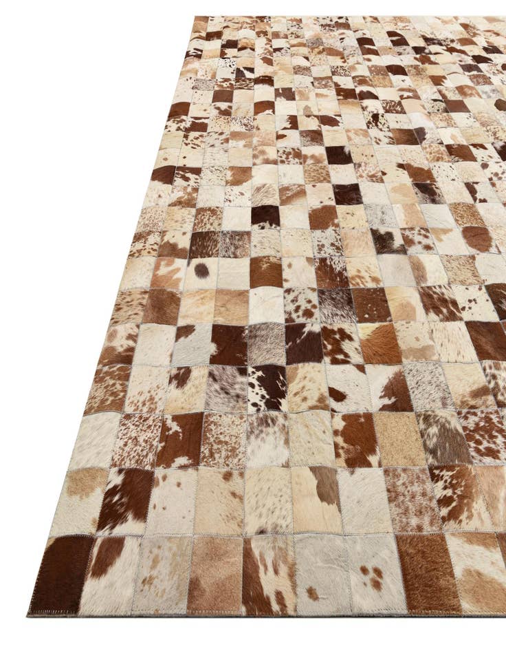 Detail image of 8' x 10' Cowhide Leather Rug