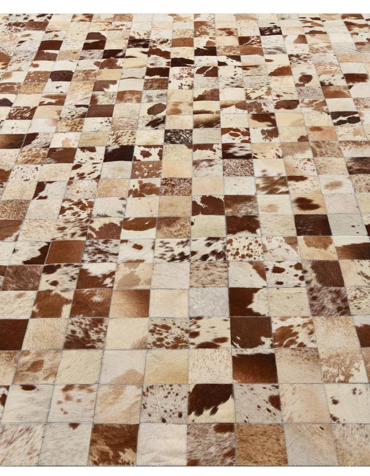 Detail image of 8' x 10' Cowhide Leather Rug