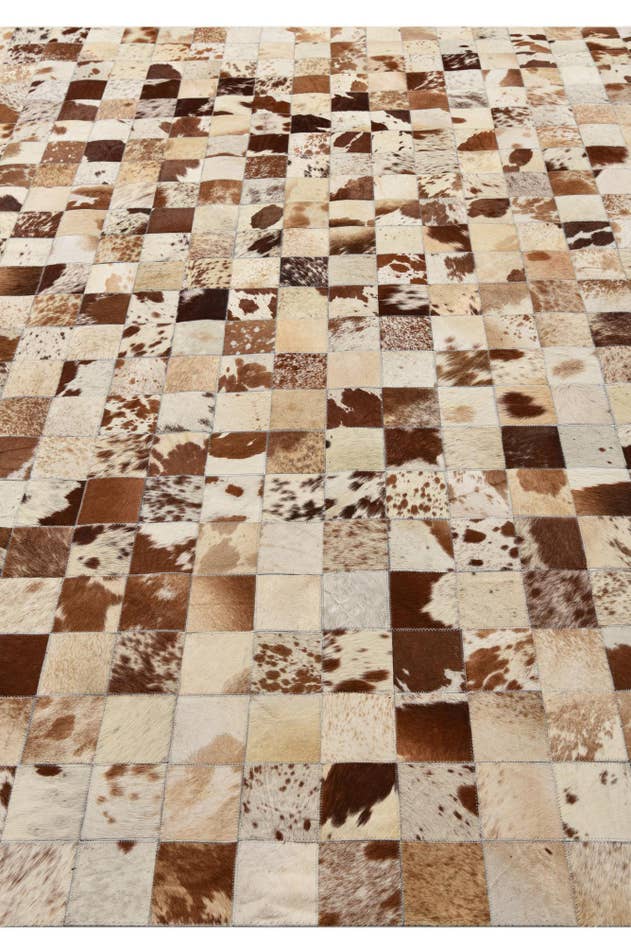 Detail image of 8' x 10' Cowhide Leather Rug