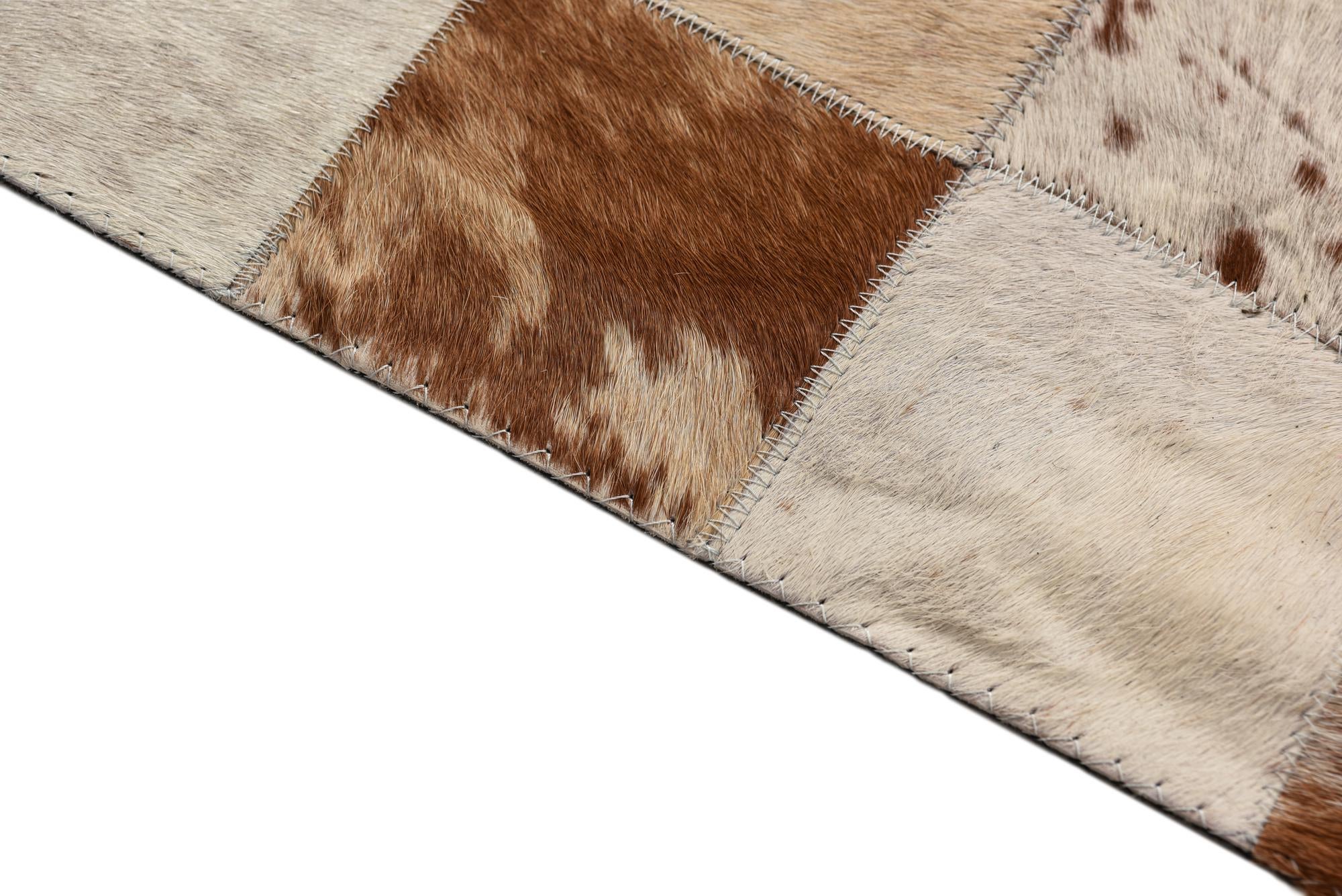 8' x 10' Cowhide Leather Rug