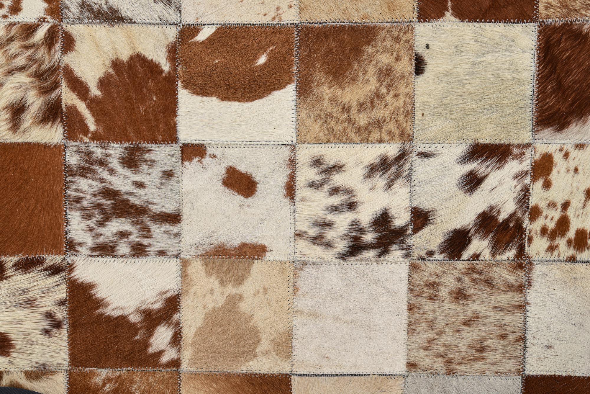 8' x 10' Cowhide Leather Rug