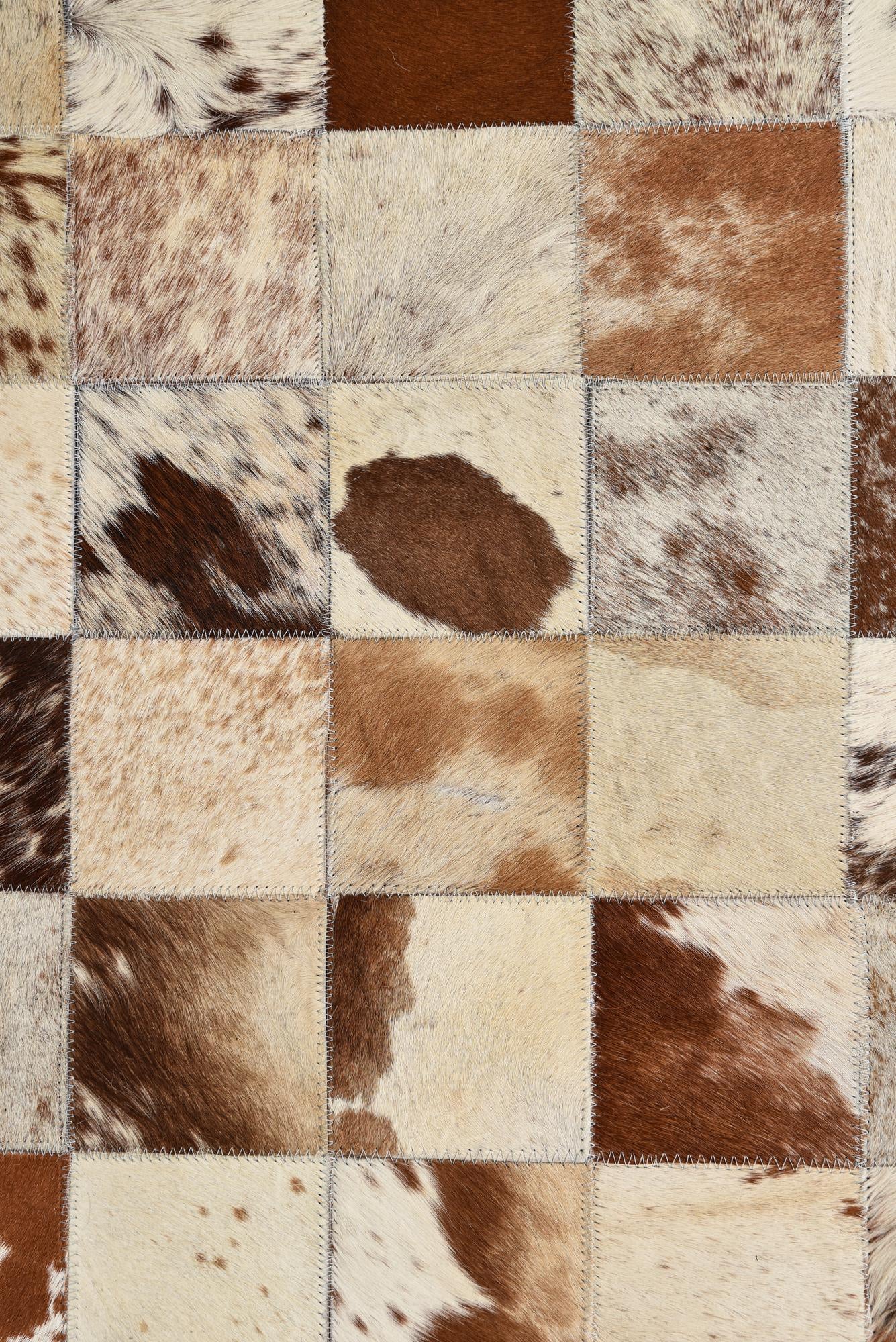 8' x 10' Cowhide Leather Rug