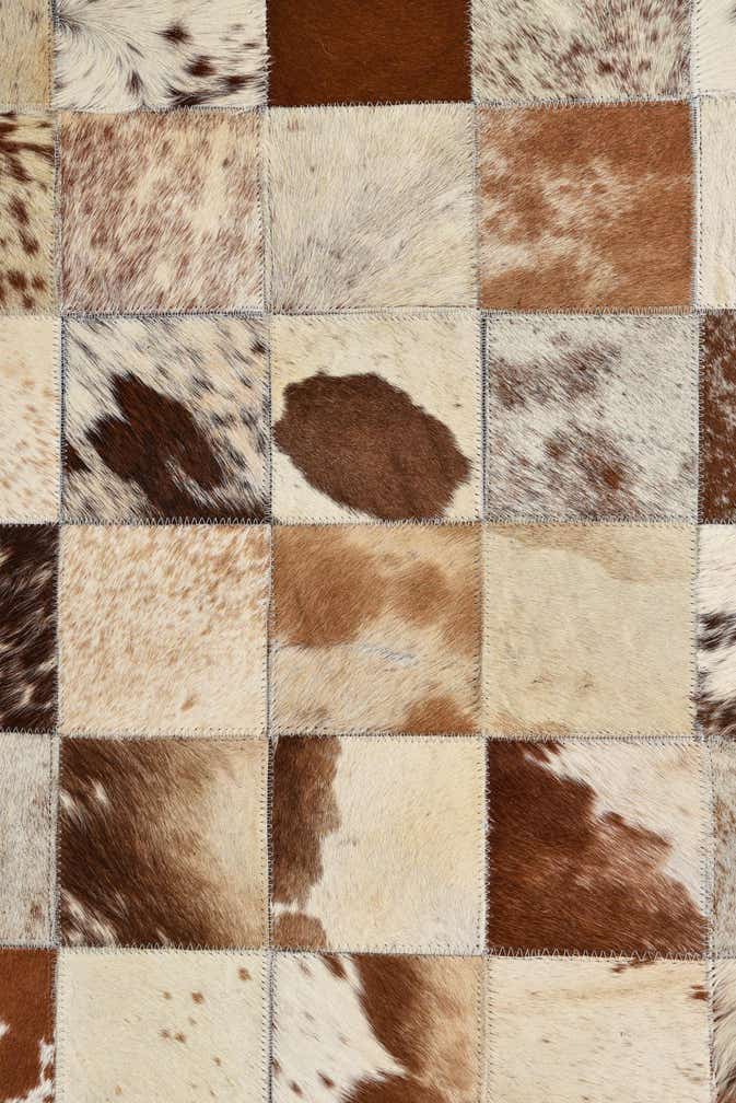 8' x 10' Cowhide Leather Rug