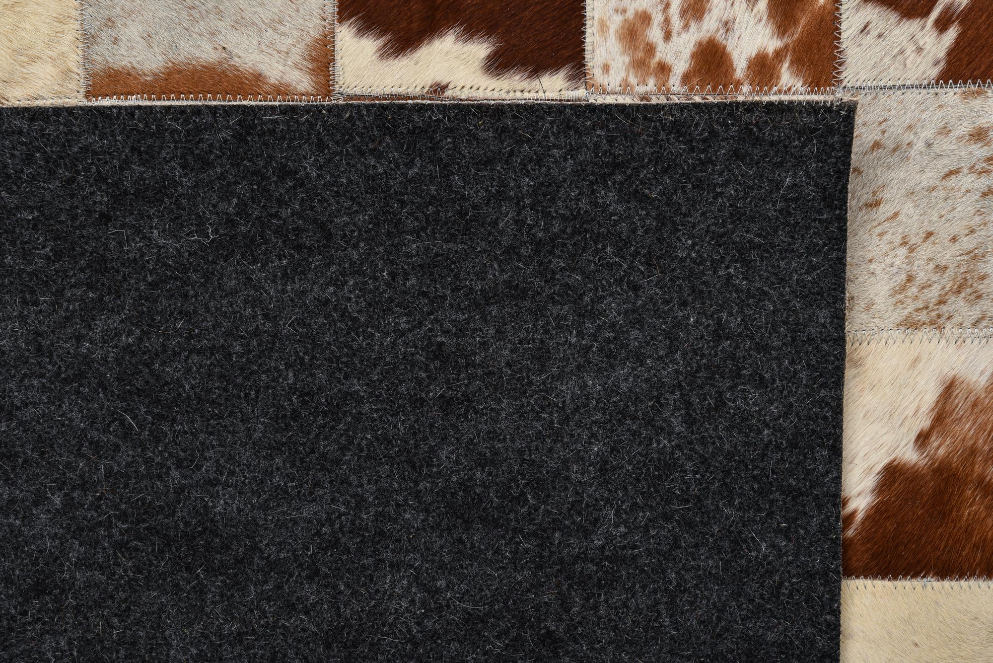 8' x 10' Cowhide Leather Rug