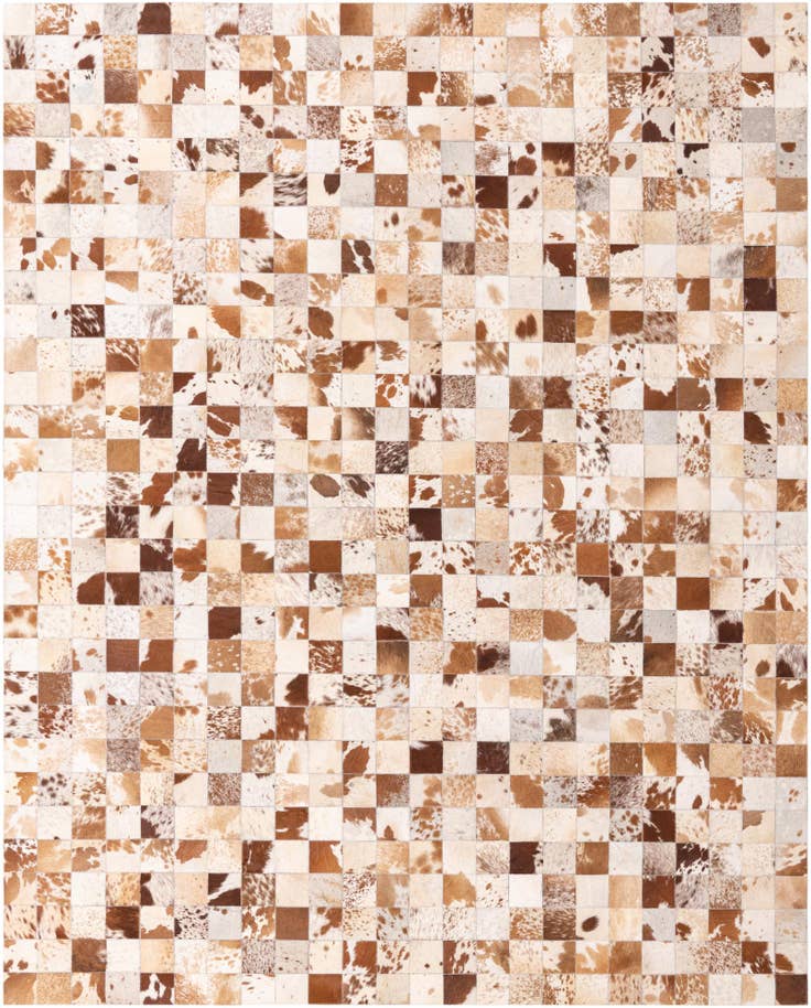 Detail image of 8' x 10' Cowhide Leather Rug