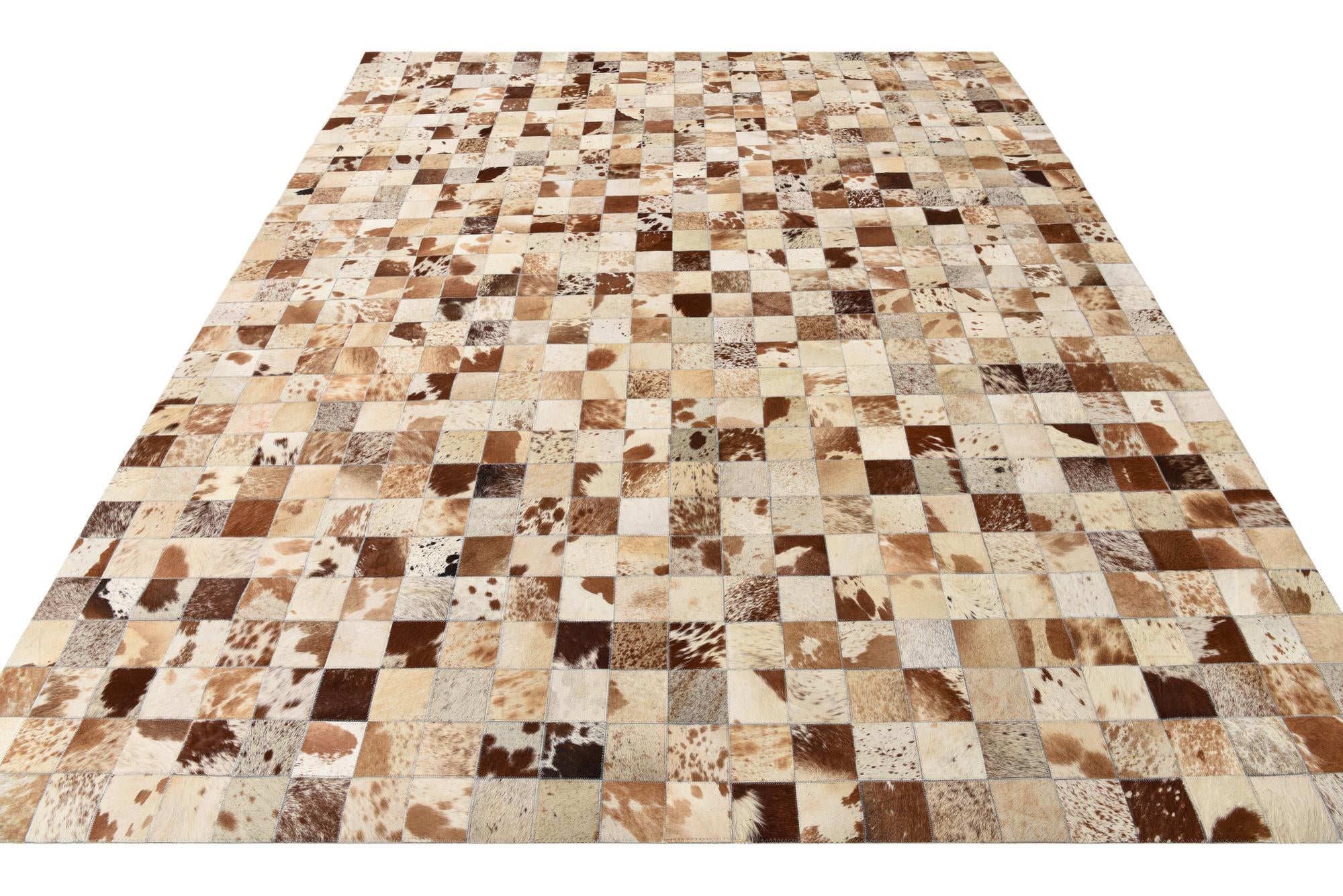 8' x 10' Cowhide Leather Rug