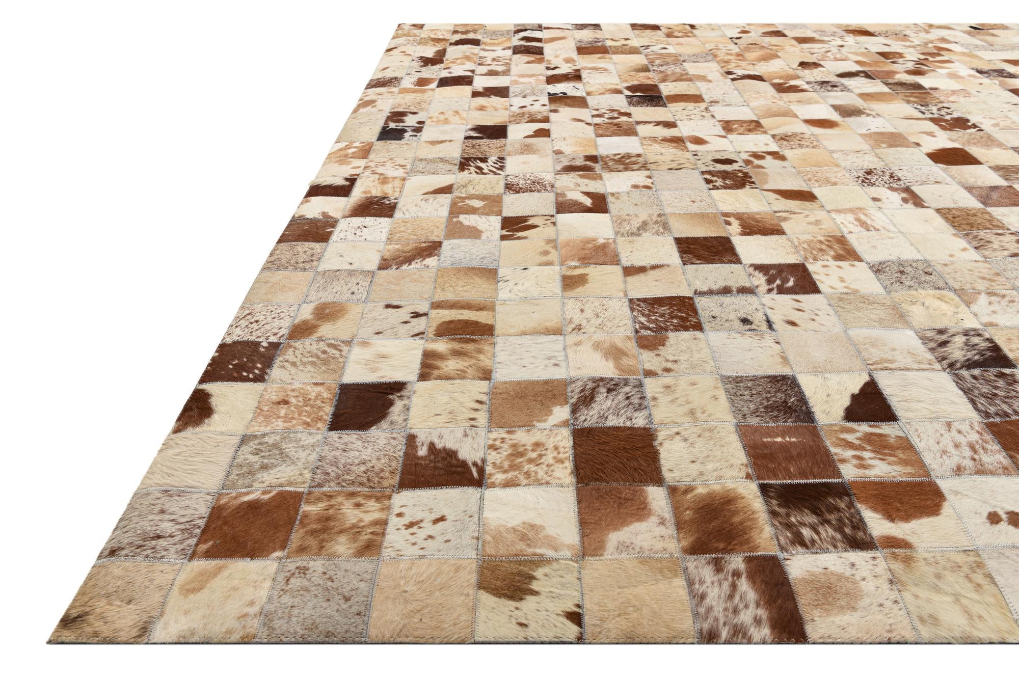 8' x 10' Cowhide Leather Rug
