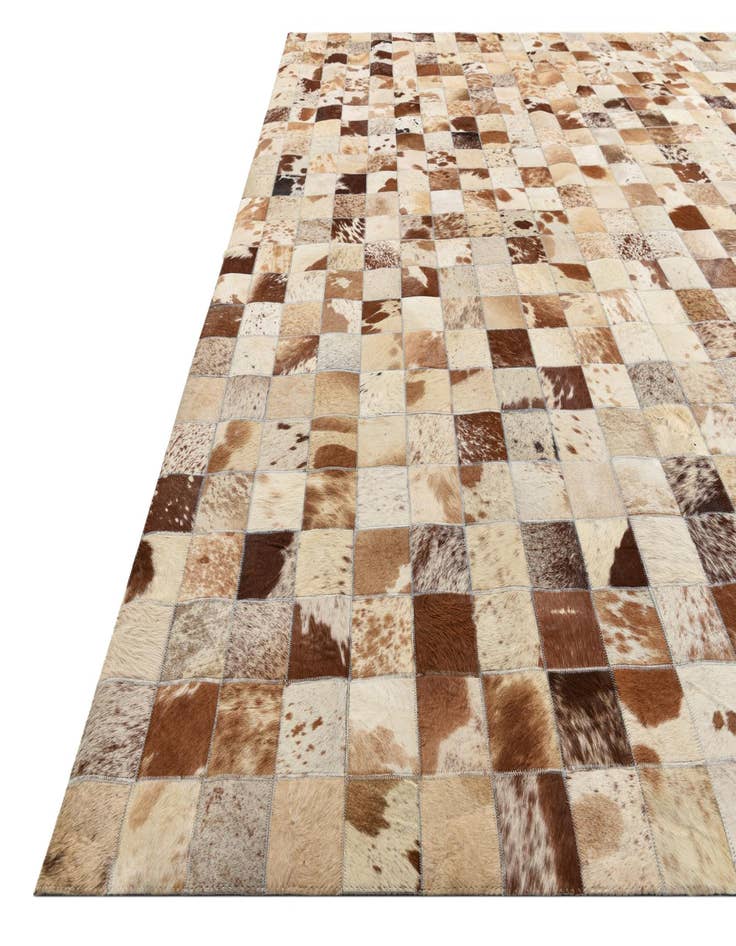 Detail image of 8' x 10' Cowhide Leather Rug