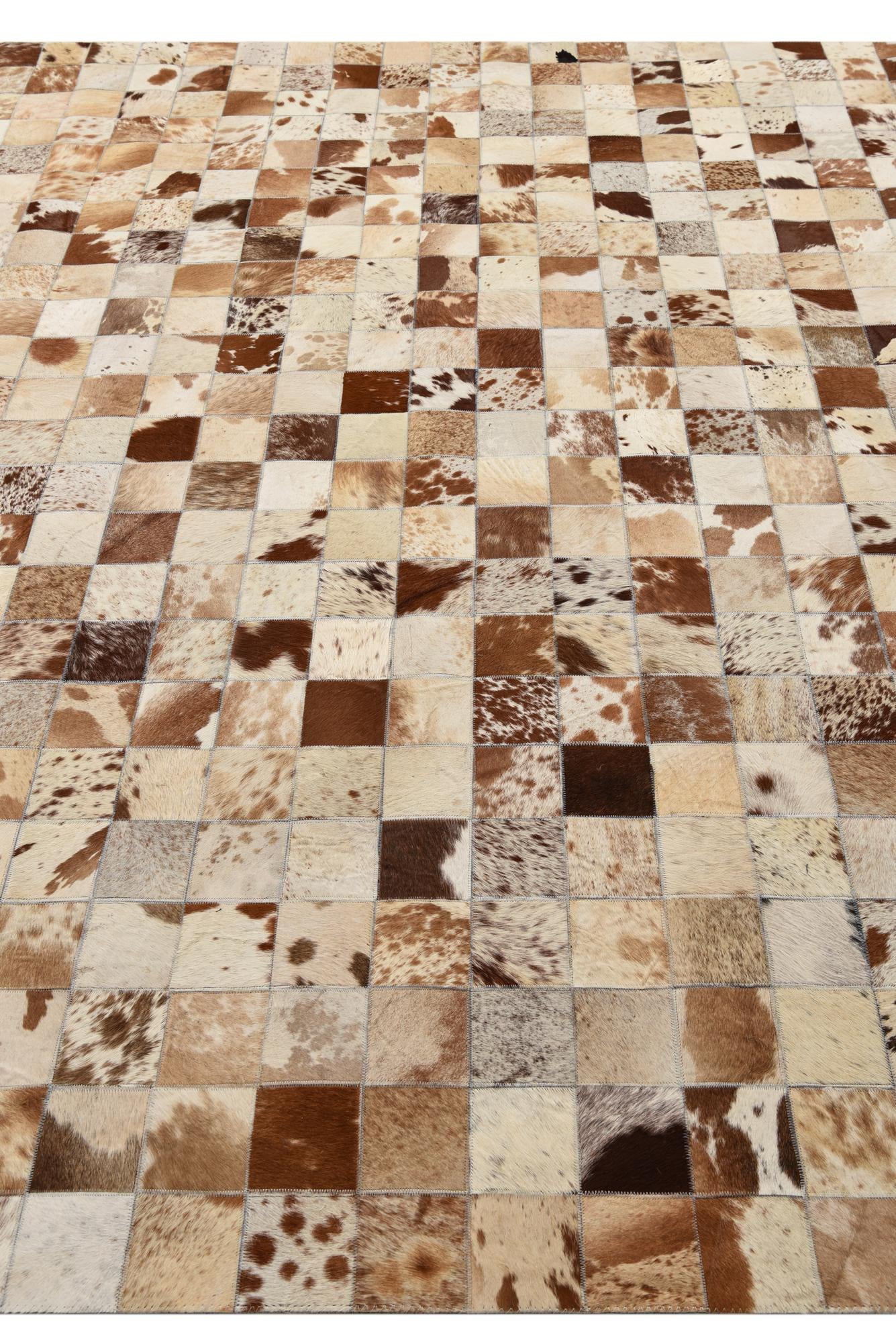 8' x 10' Cowhide Leather Rug