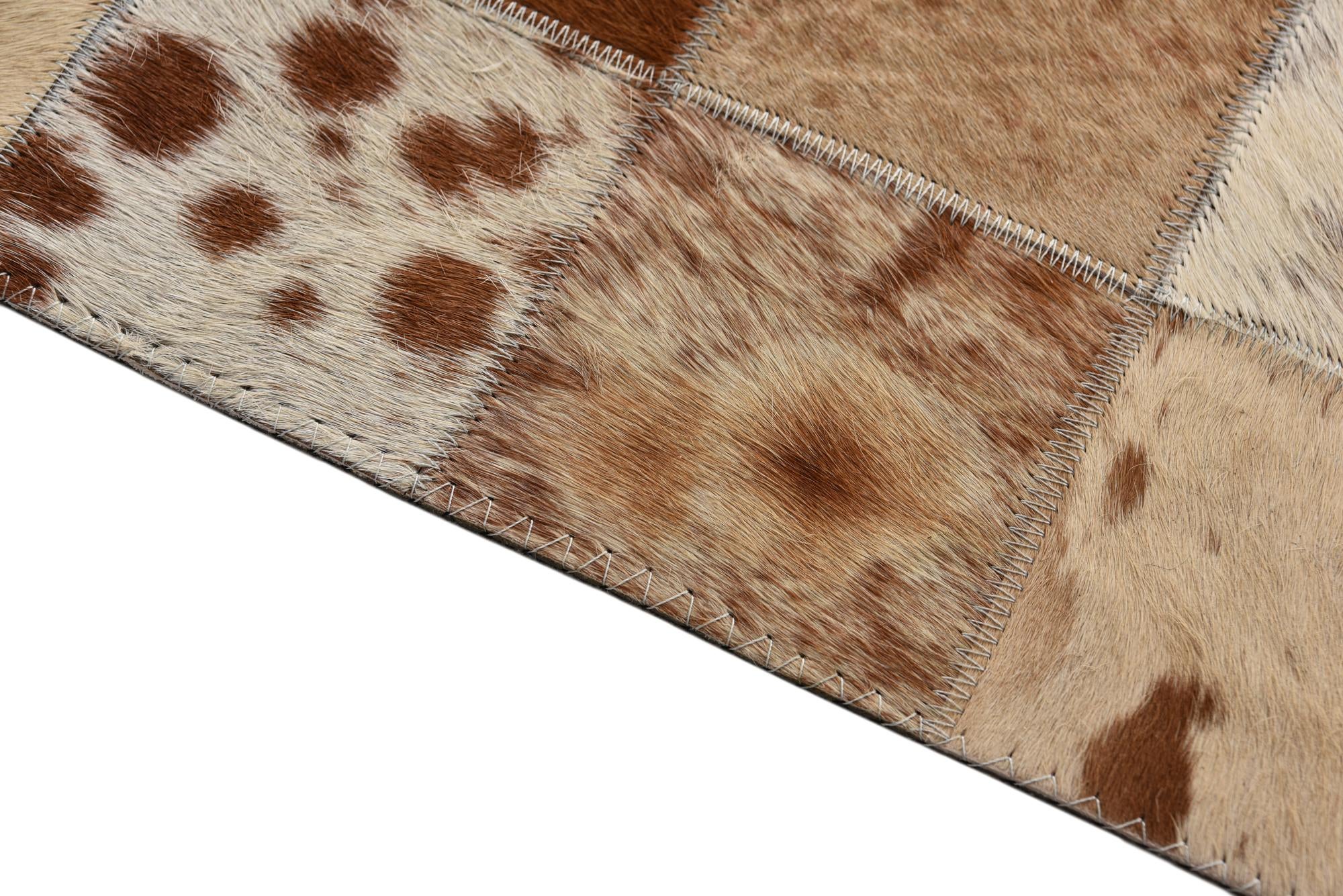 8' x 10' Cowhide Leather Rug