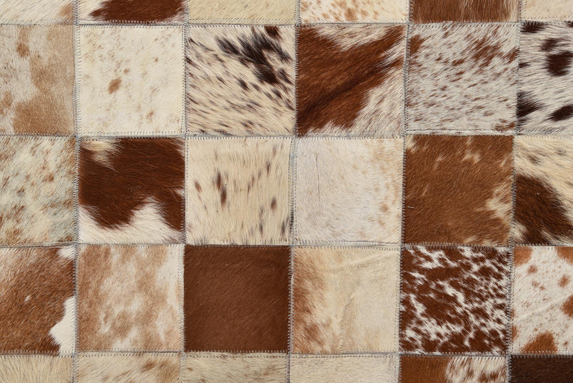 8' x 10' Cowhide Leather Rug