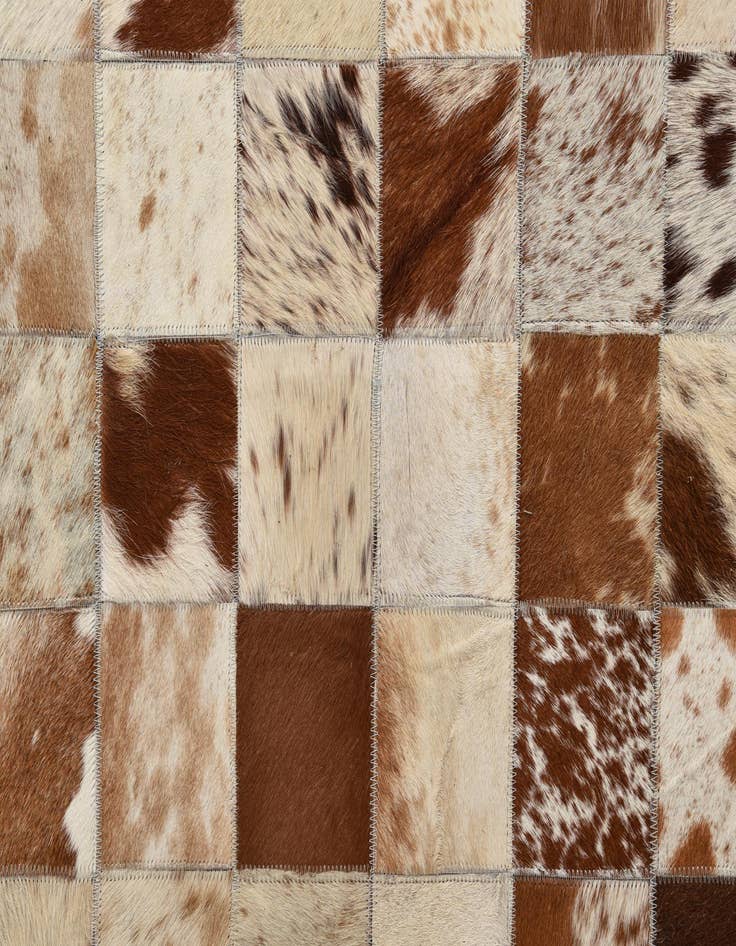 Detail image of 8' x 10' Cowhide Leather Rug
